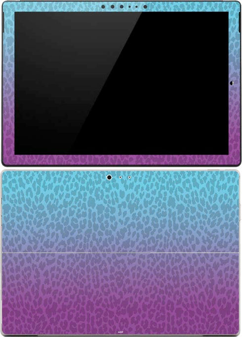 Cheetah Print Purple and Blue Surface Pro (2017) Skin